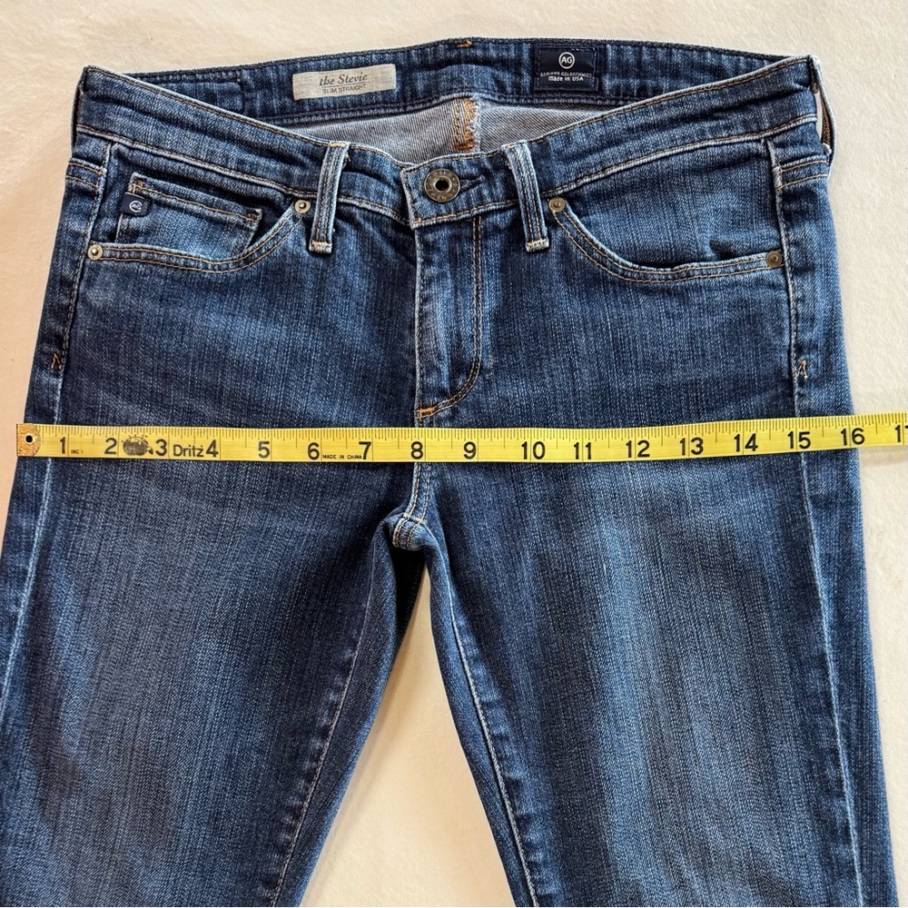 AG Adriano Goldschmied Stevie Slim Straight Jeans (W26R L31.5) - Picture 10 of 17
